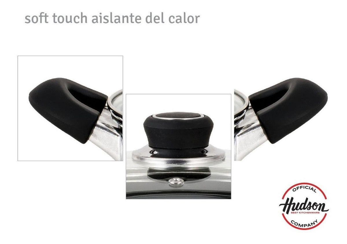 Olla Cacerola Hudson 24 Cm Aluminio Con Antiadherente