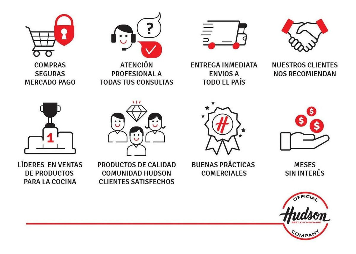 Sartén Hudson 20 Cm Aluminio Doble Antiadherente Profesional