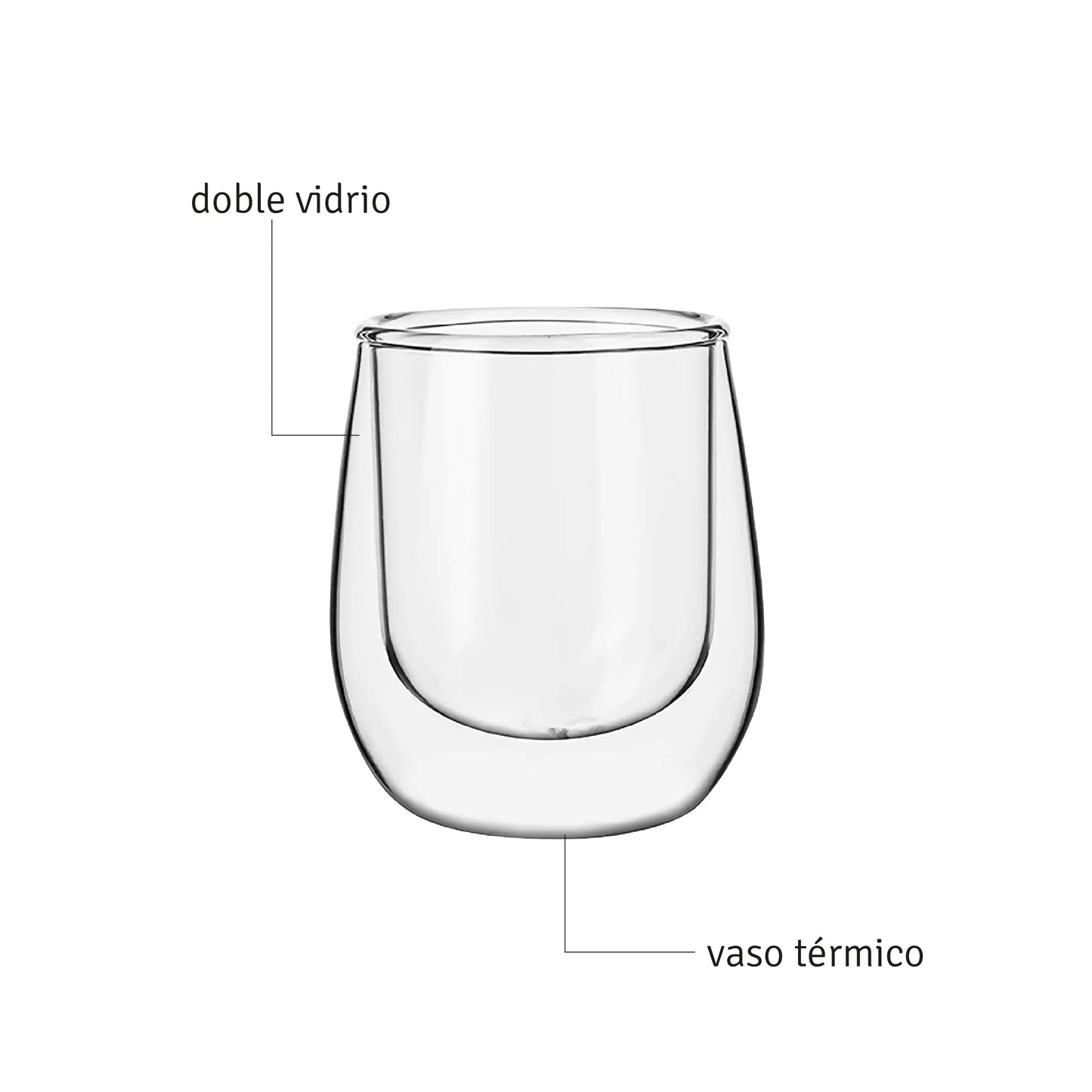 Set Cafetera Hudson Embolo 600 Ml + 2 Vasos Doble Vidrio