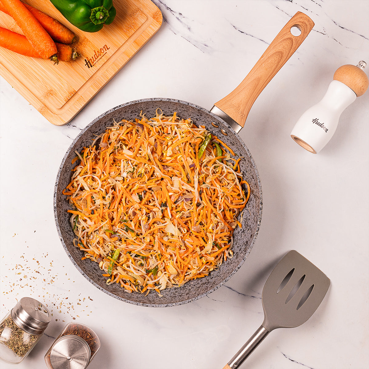 Wok Granito Stone Aluminio Forjado c/ Antiadherente 28cm