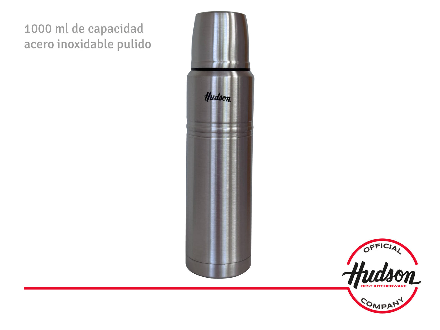 Termo Botella Térmica 1L Acero Inoxidable Doble Pared