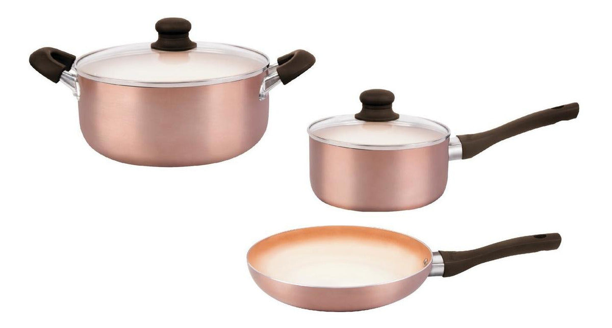 Bateria De Cocina Hudson Sartén 24Cm Cerámica Antiadherente