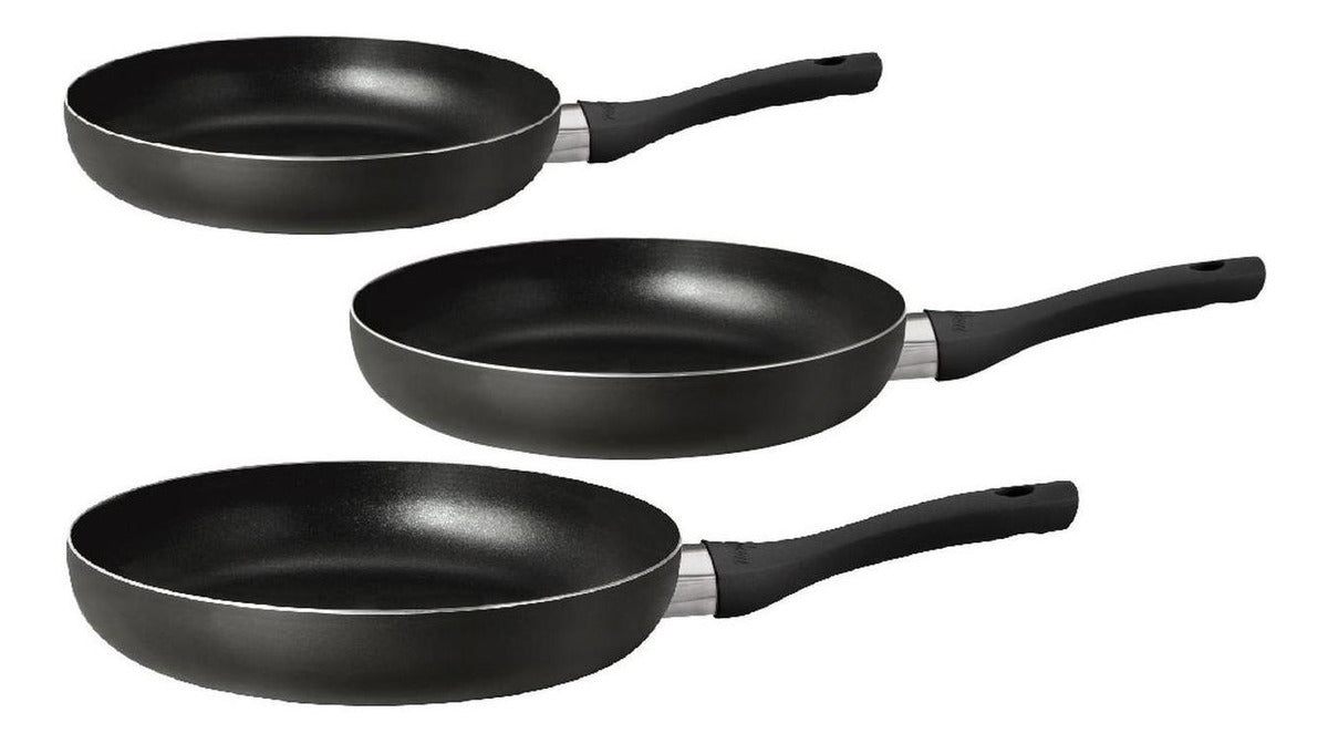 Set Sartenes Hudson 20 Cm + 24 Cm + 26 Cm Aluminio