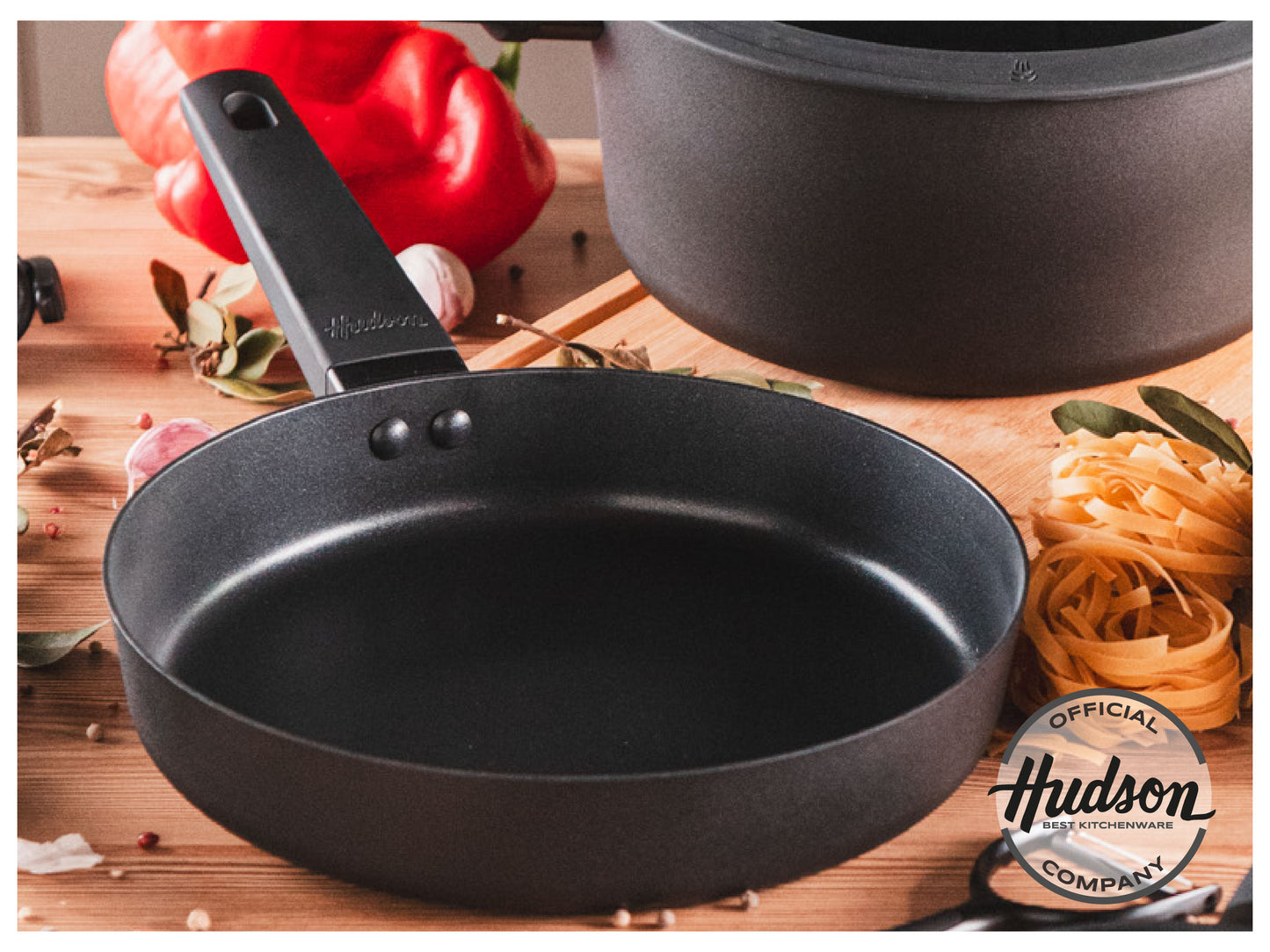 Sartén 28 cm Hudson Daily 16 Antiadherente De Aluminio