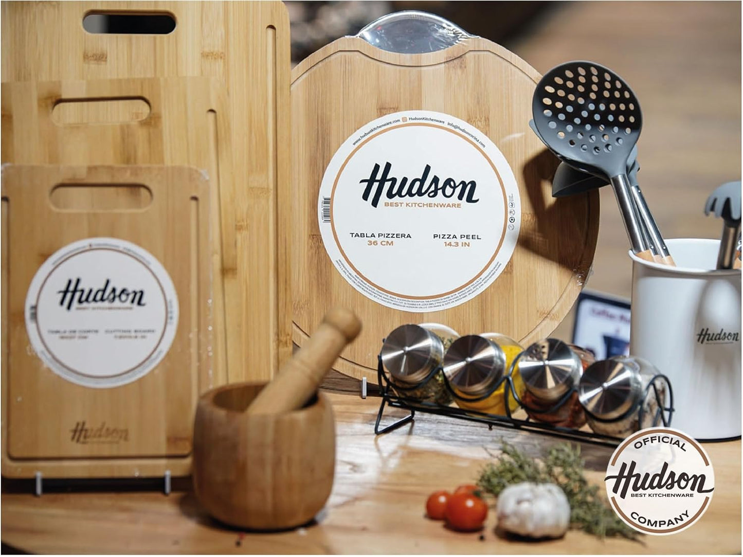 Tabla Para Cortar Picar Cocinar Hudson Madera Bambú 40x30cm