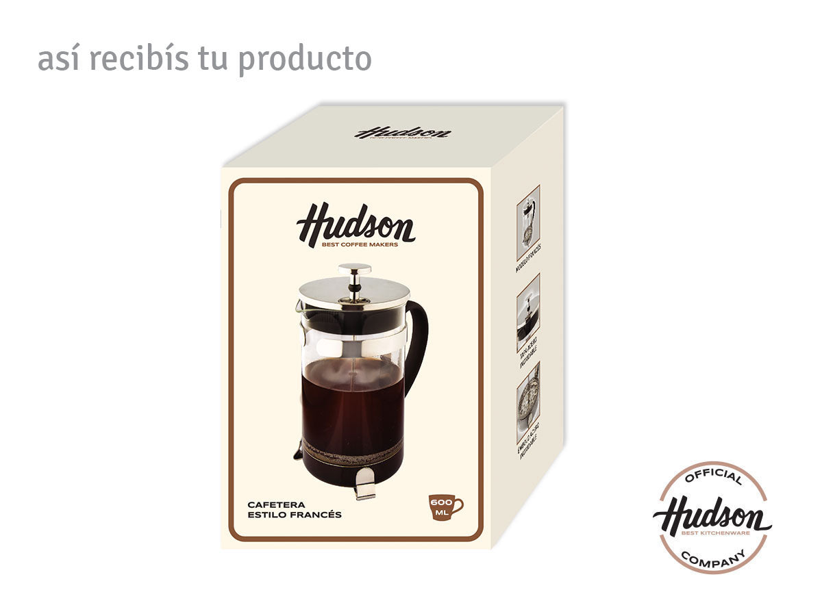 Cafetera Hudson Prensa Francesa Embolo 800 Ml