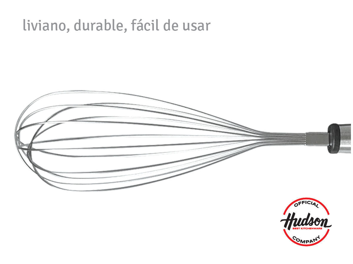 Batidor Manual 33cm De Acero Inoxidable Hudson