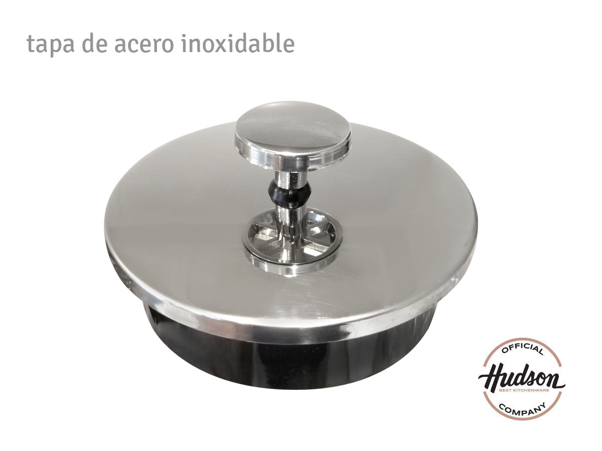 Cafetera Prensa Francesa Hudson Embolo 800 Ml Acero Y Vidrio