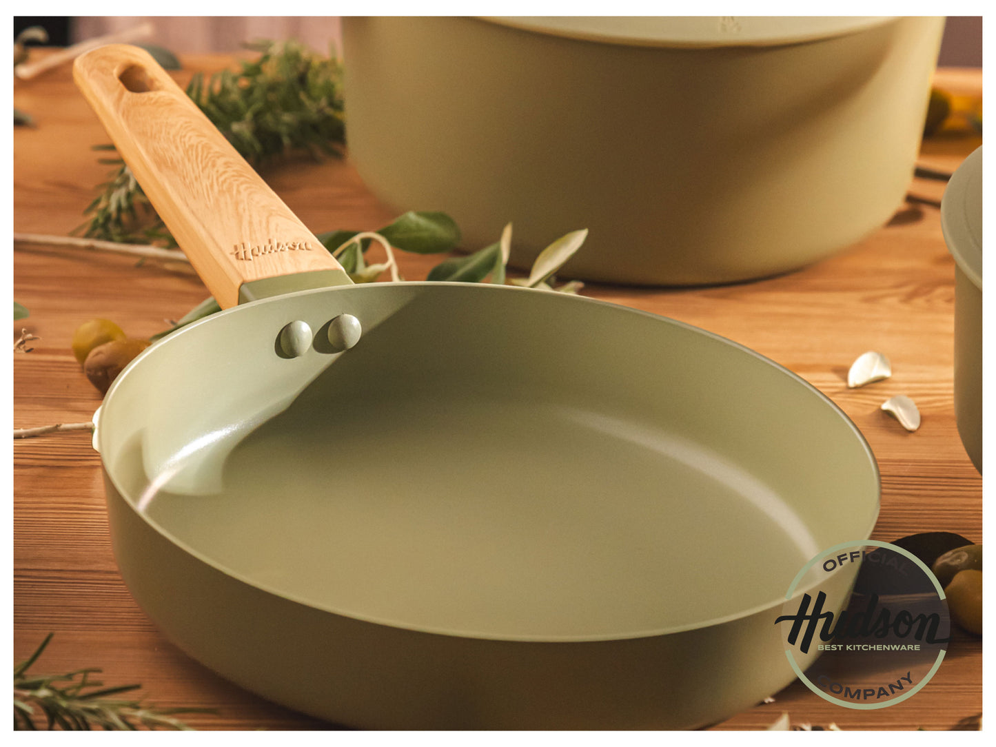 Sartén Hudson Olive 26 Cm Antiadherente Mango Soft Touch