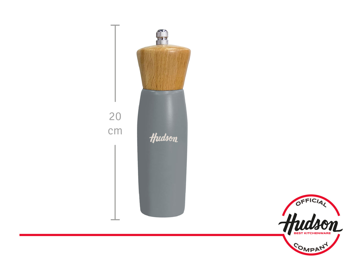 Especieros x6 de Vidrio + Molinillo Madera 20 cm