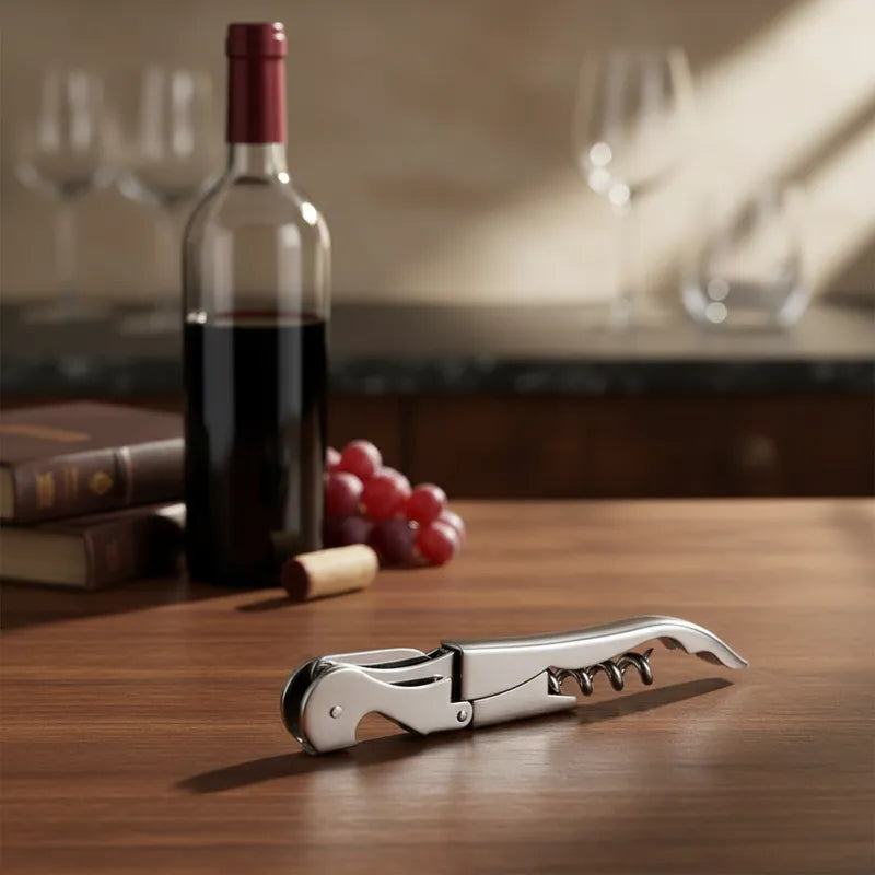 Sacacorcho Doble Hudson Descorchador Acero Inoxidable