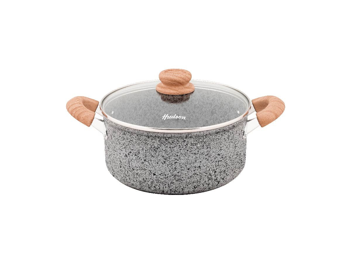 Olla Cacerola Hudson 24 cm Stone Aluminio Forjado