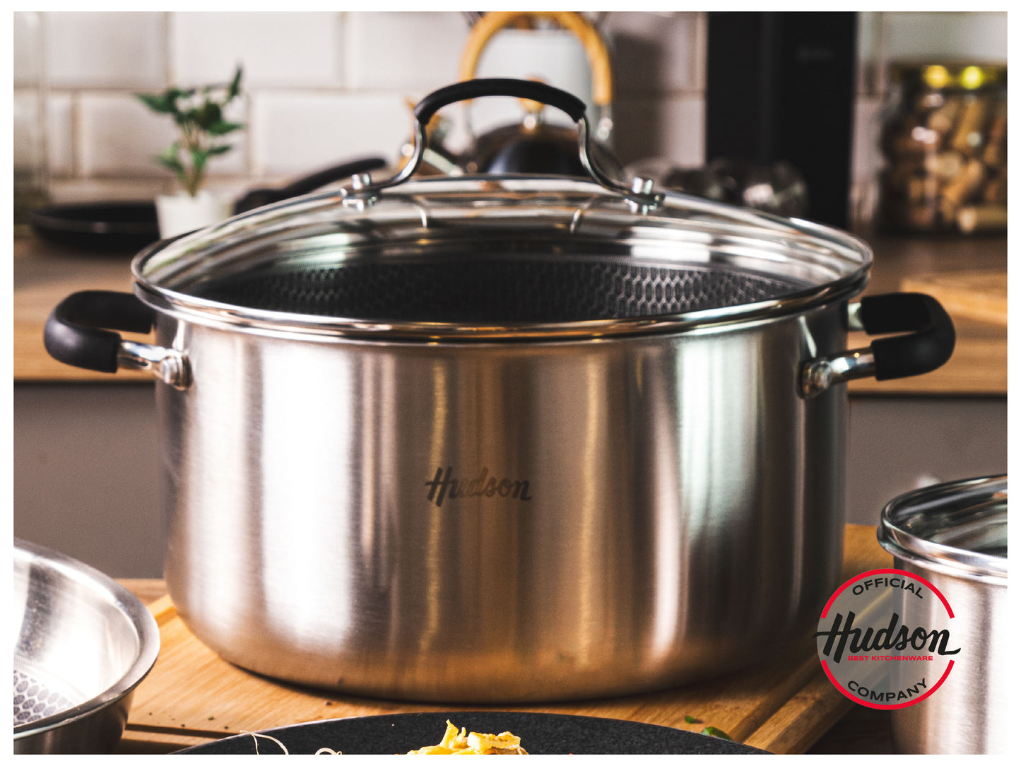 Cacerola acero inoxidable con antiadherente 26 cm