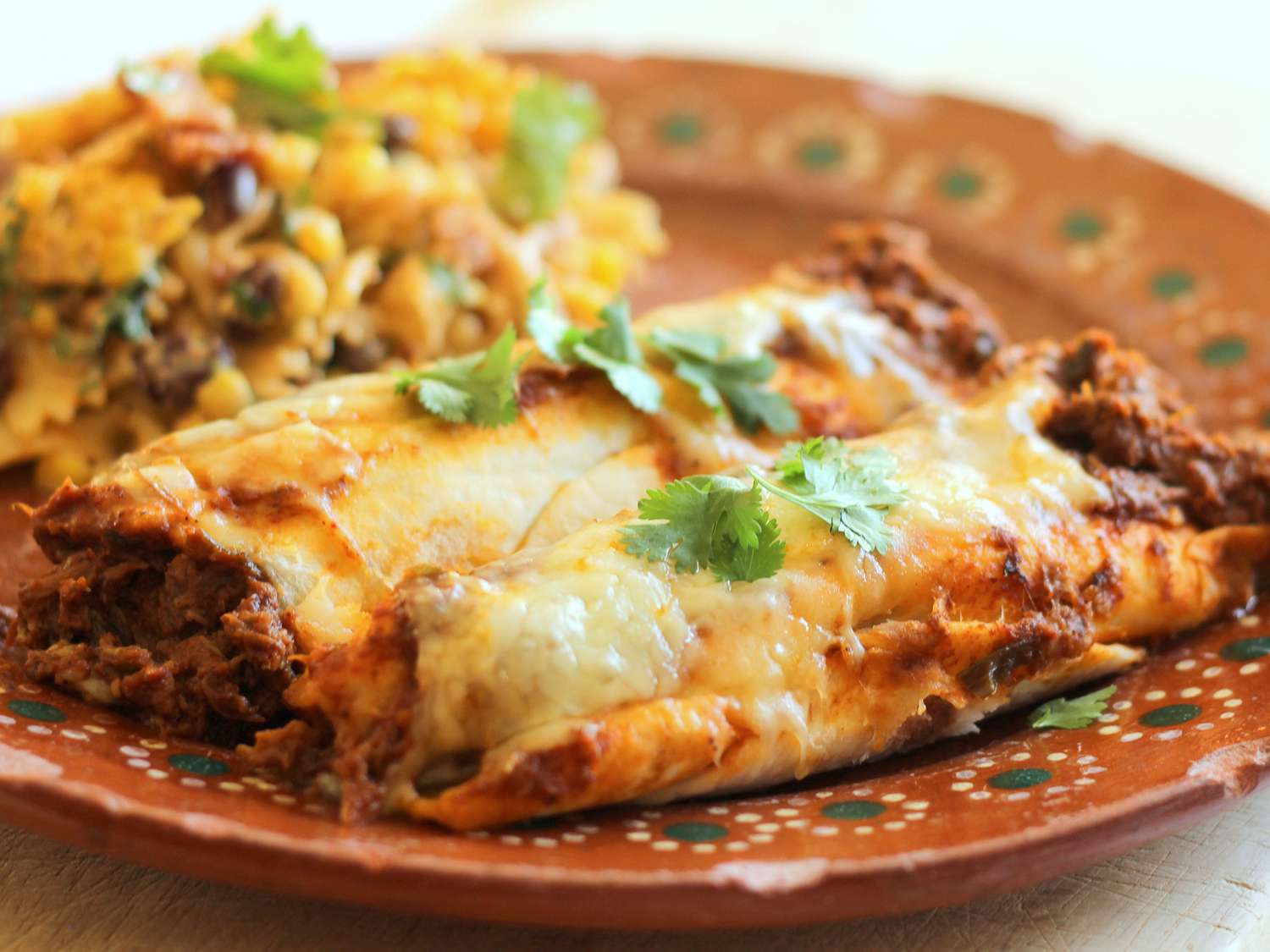 Enchiladas de carne.