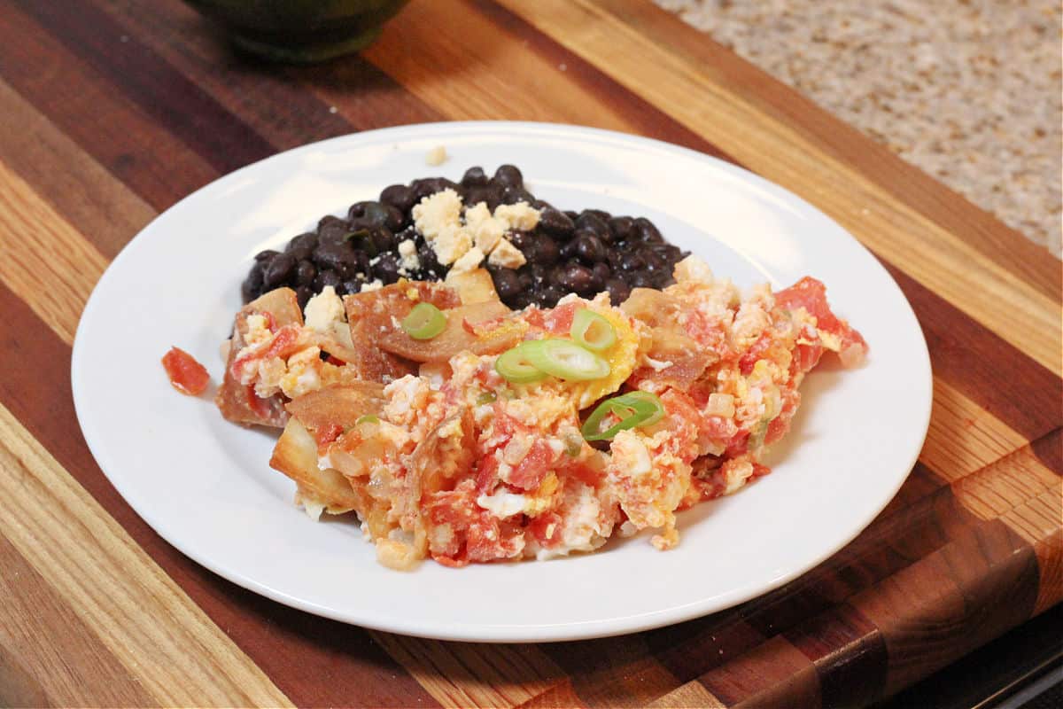 Migas con huevo