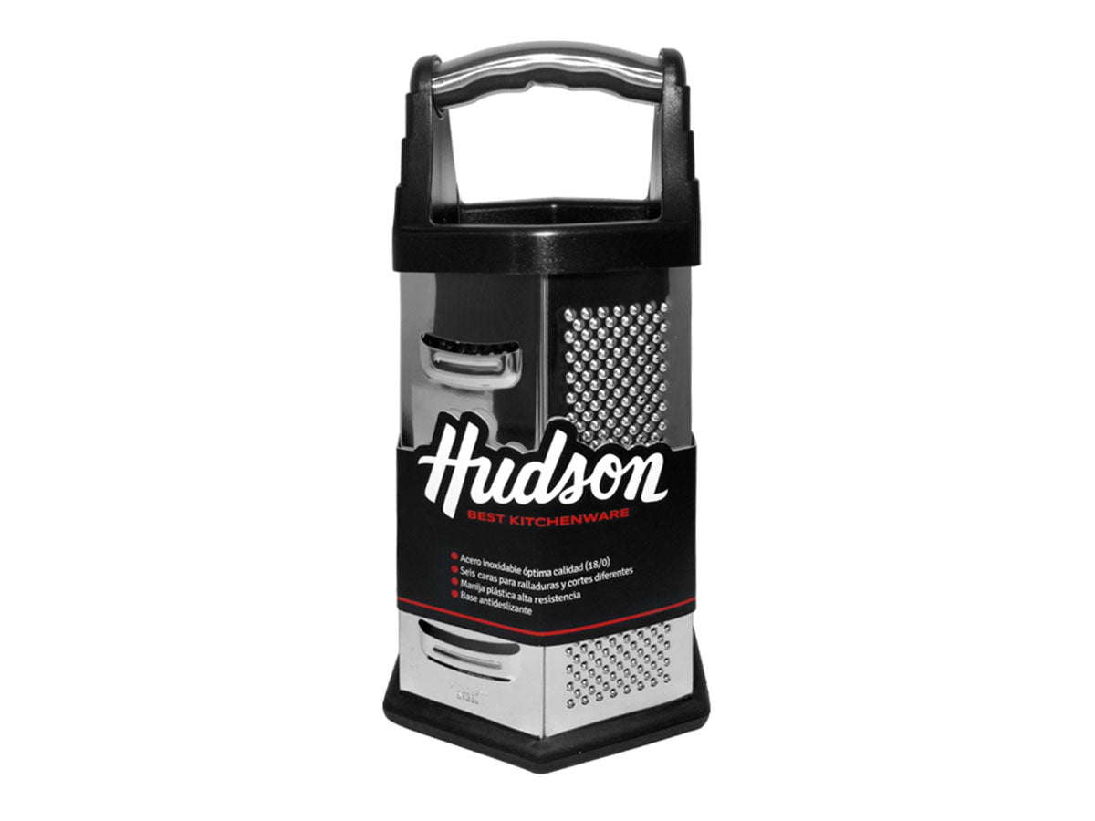 Rallador Manual 6 Caras Hudson Acero Inoxidable Hexagonal