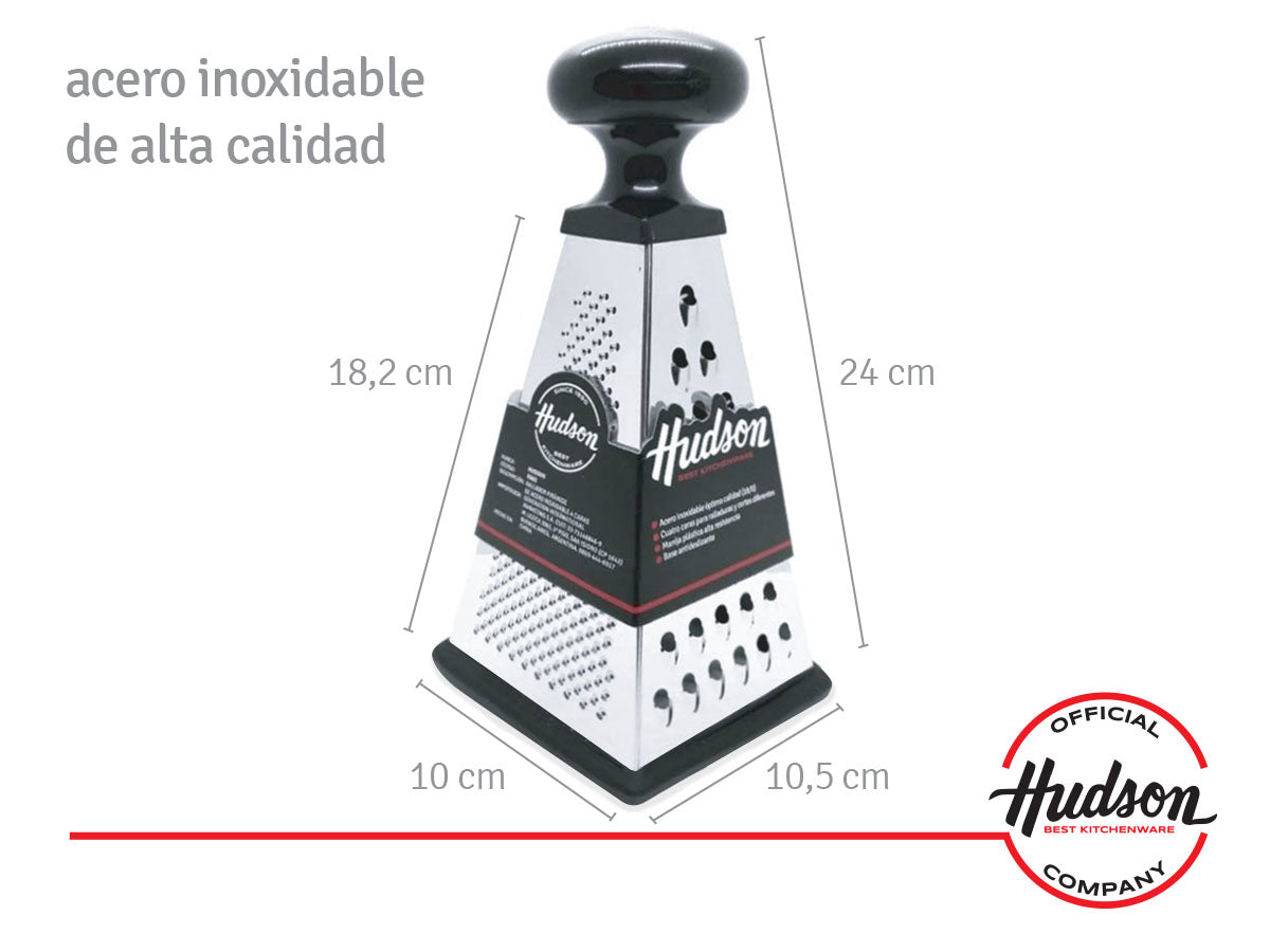 Rallador de cocina manual Hudson RA03 de acero inoxidable