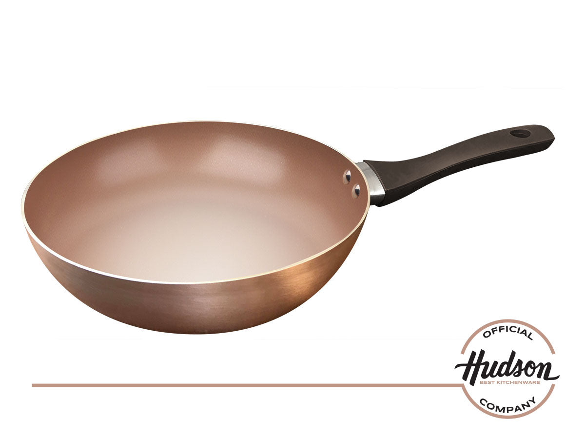 Wok Hudson 28 Cm Triple Capa Antiadherente Cerámico