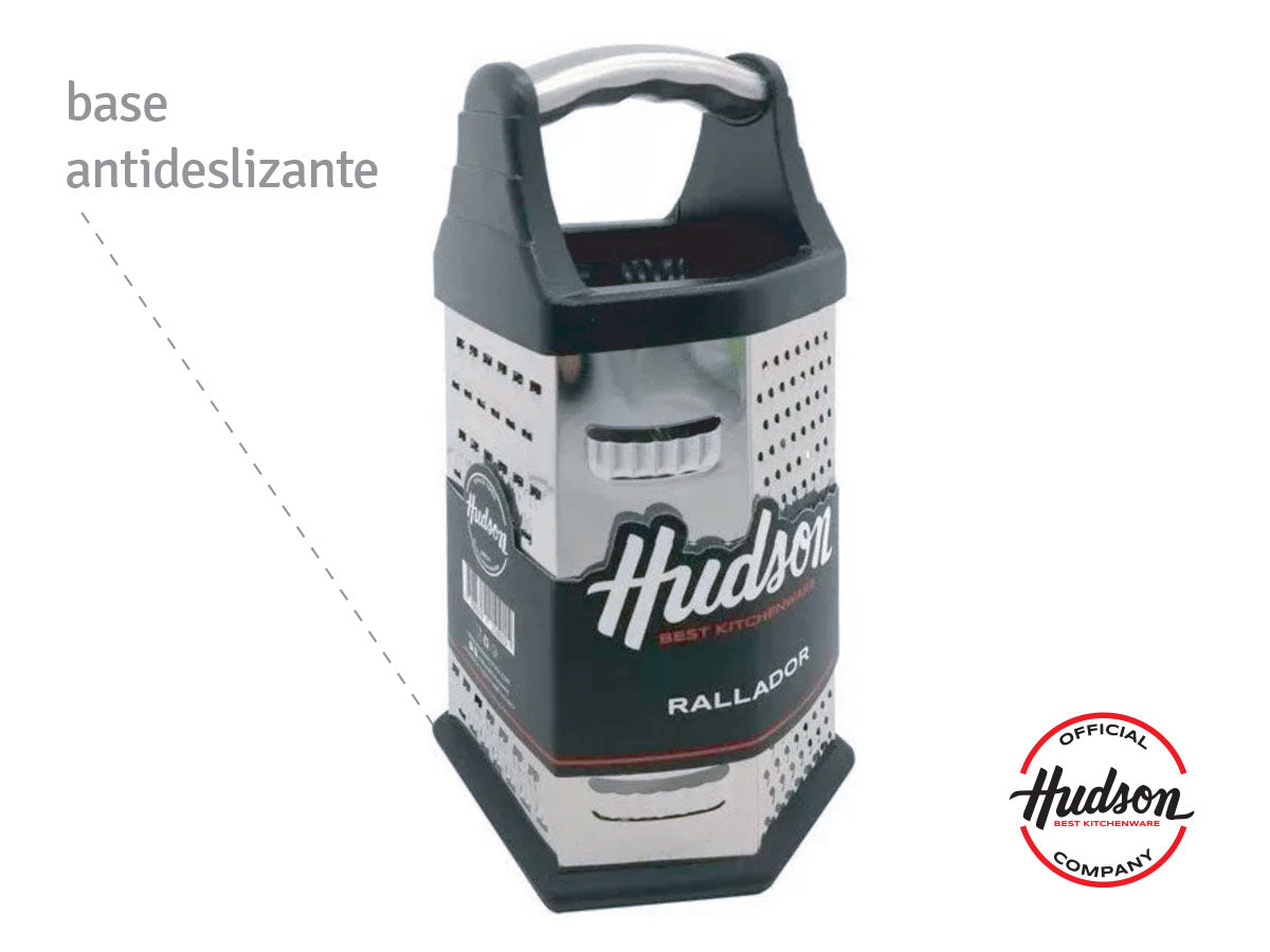 Rallador Manual 6 Caras Hudson Acero Inoxidable Hexagonal