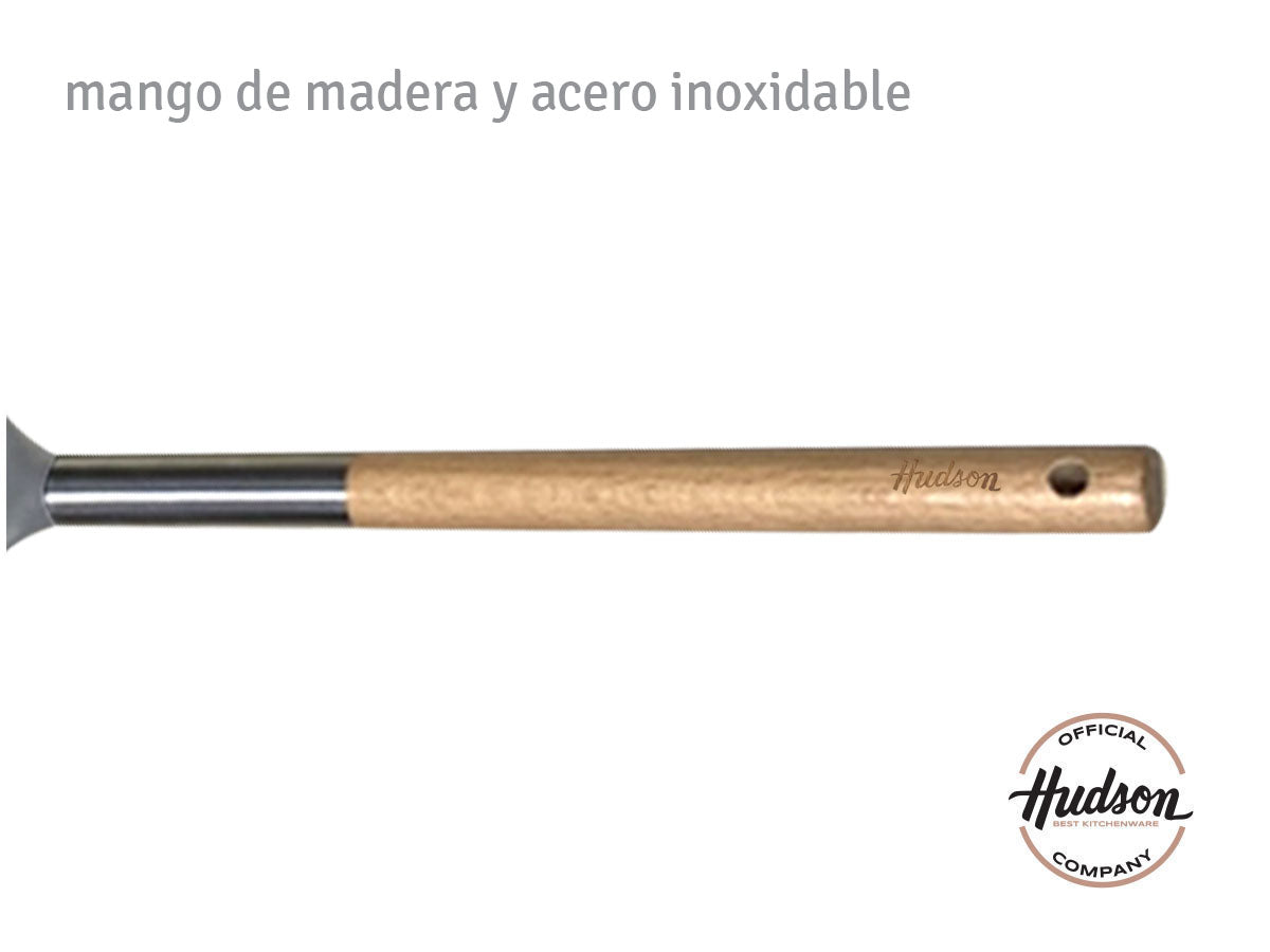 Cucharon de nylon con Mango de Madera