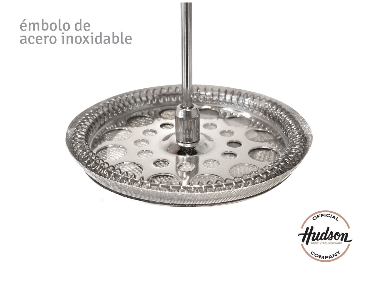 Cafetera Hudson Prensa Francesa Vidrio Acero 800ml Cobre