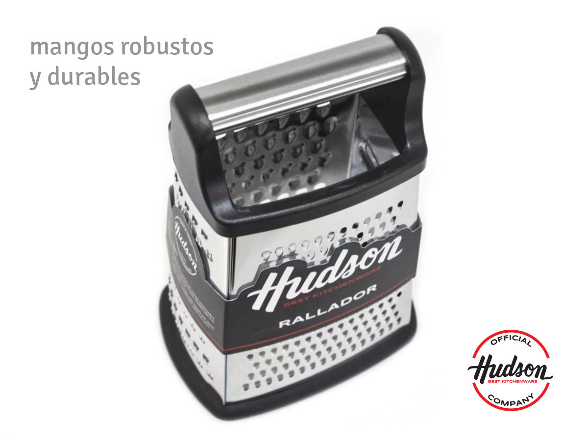Rallador Acero inoxidable 115x142 + Base Antideslizante + 4 Caras