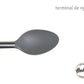 Cuchara de Nylon con Mango de Madera