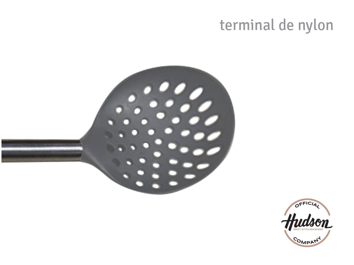 Espumadera De Nylon con Mango De Madera