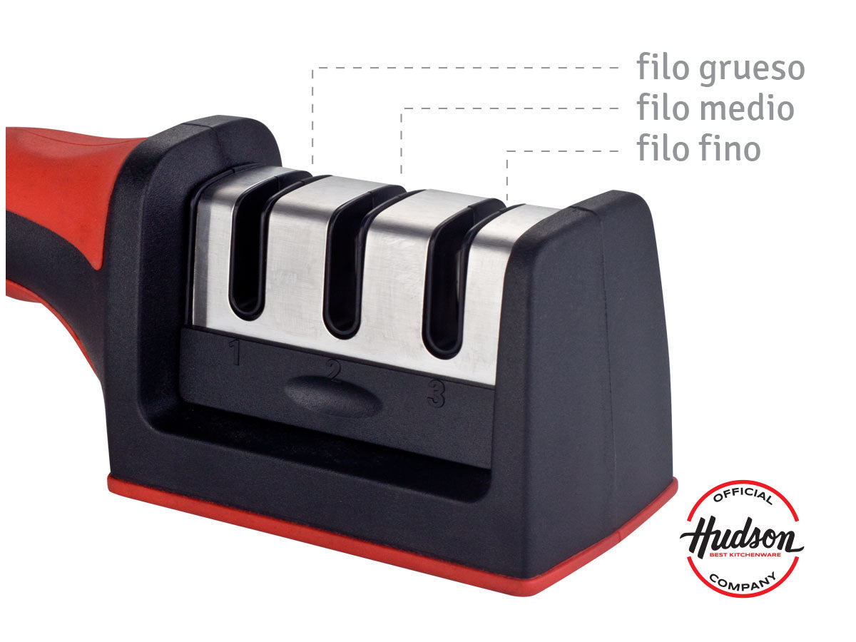 Afilador De Cuchillos Hudson 3 Tiempos Con Mango