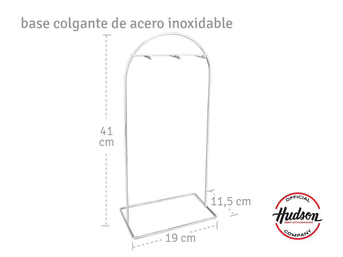 HUDSON Set 6 Utensilios Nylon Y Acero
