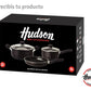 Batería Cocina 7 Piezas Aluminio Antiadherente Hudson Negro