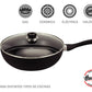 Wok Hudson 28 Cm Doble Capa Aluminio Antiadherente Con Tapa