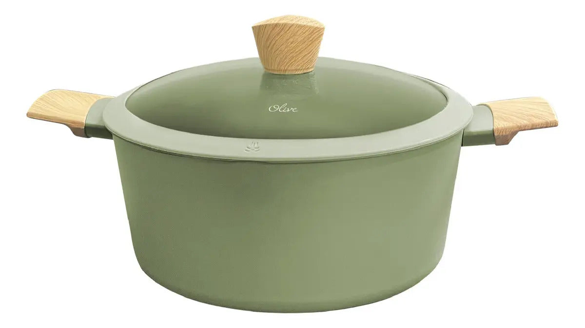 Kit Hudson: Olla Olive Antiadherente 26 Cm 5.5 L + Olla Olive Antiadherente 24 Cm Válvula