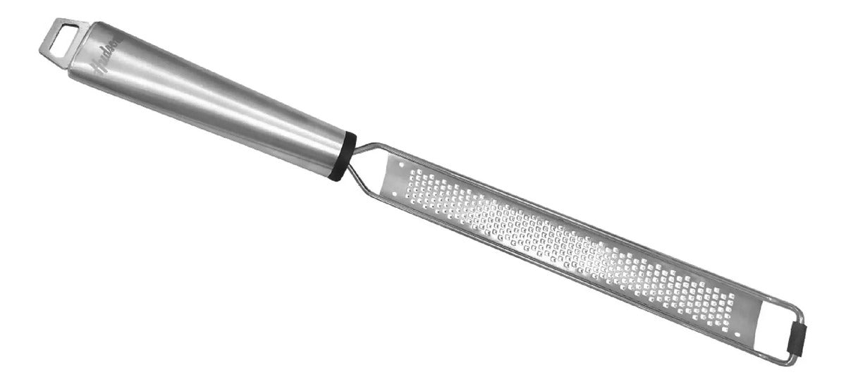 Kit Hudson: Cuchillo Chef Acero Inoxidable Negro + Rallador Manual 38cm Fino + Afilador 3 En 1 Negro