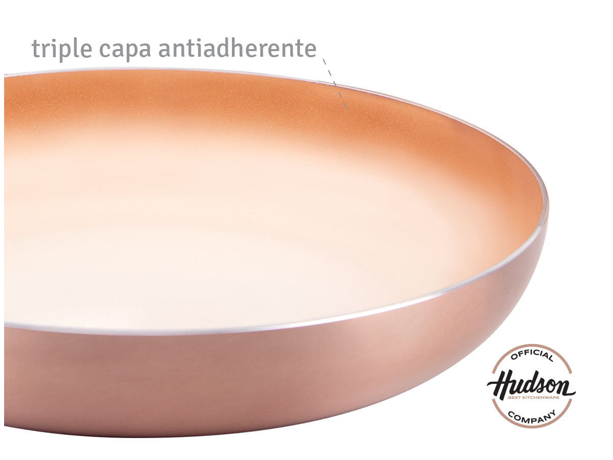 Set Sarten 20 Cm Y 22 Cm Cerámica Antiadherente Hudson