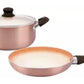 Set Cacerola 24 Cm + Sarten 28 Cm Hudson Cobre Antiadherente