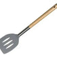 Espatula Calada Mango Madera Utensilio Cocina Hudson Hsk Color Gris