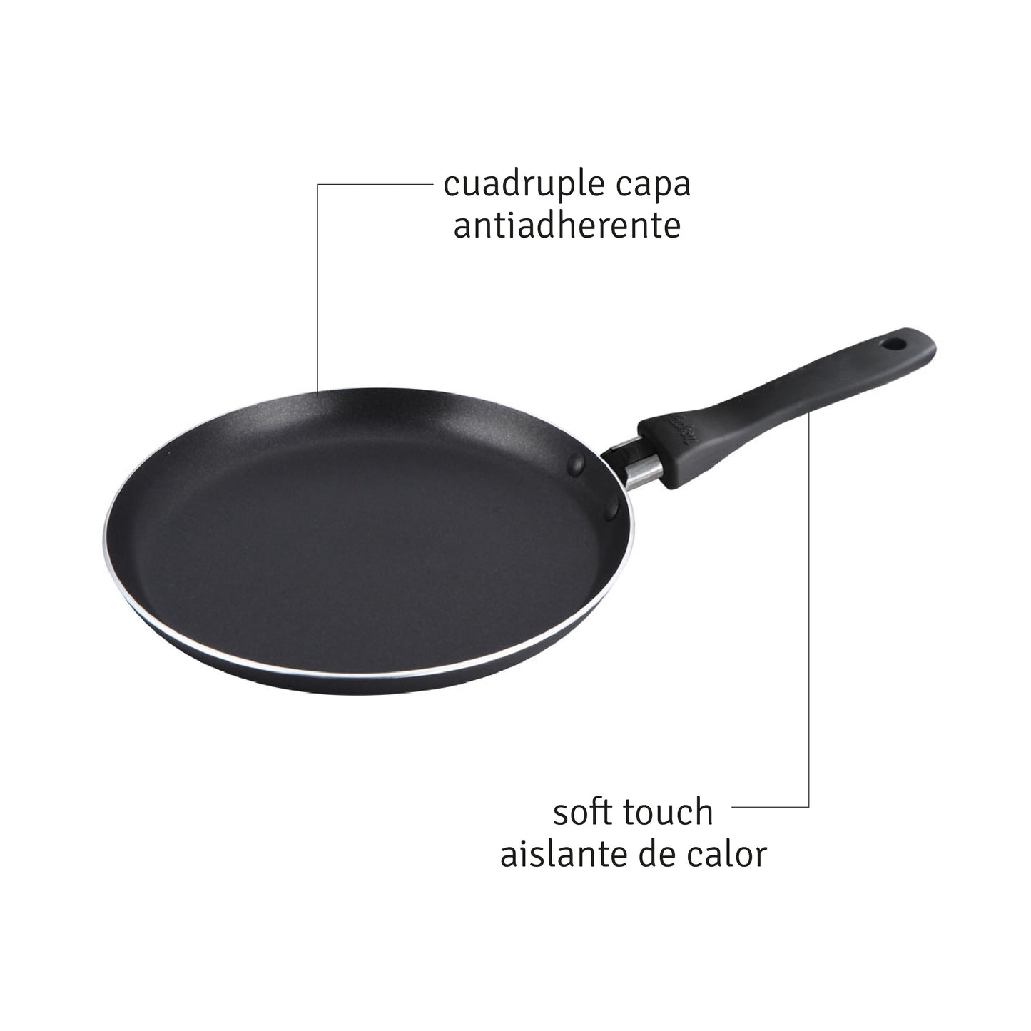 Panquequera Hudson Antiadherente Aluminio 20 Cm