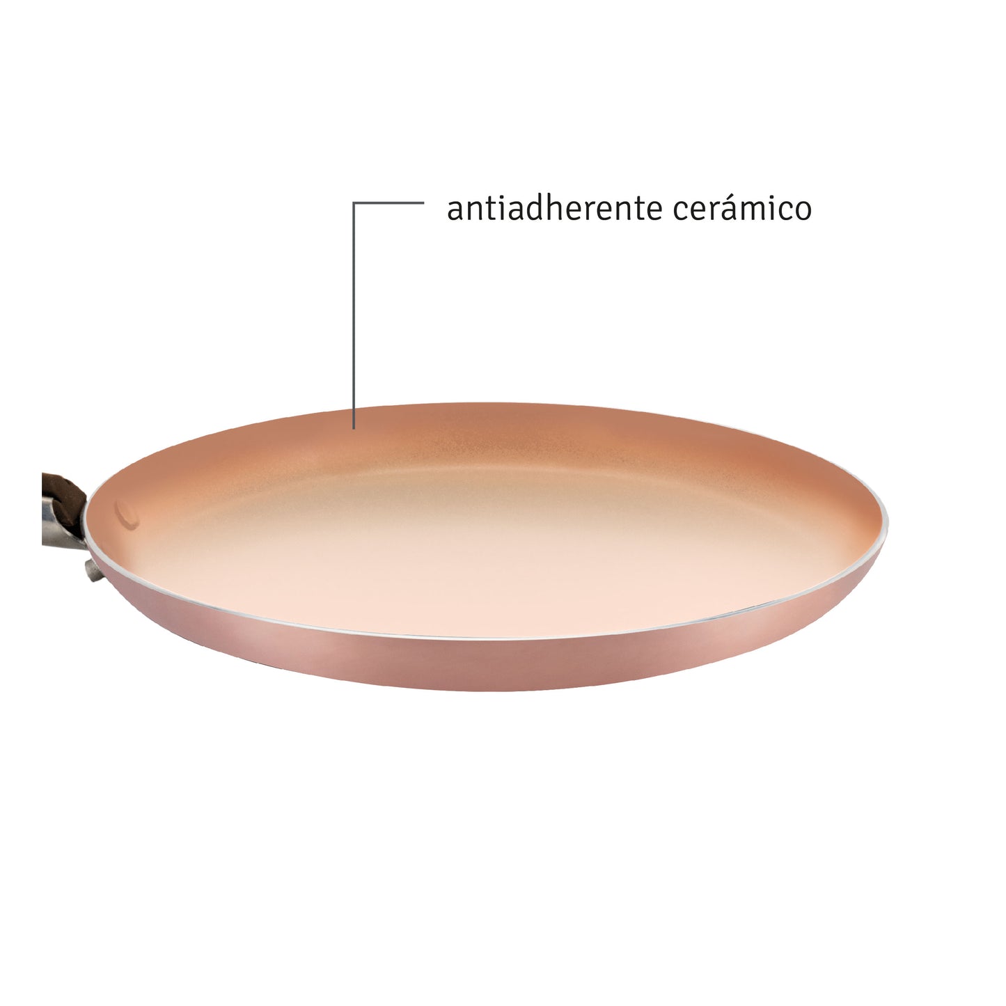 Sartén Panquequera Antiadherente Cerámico 22cm Aluminio