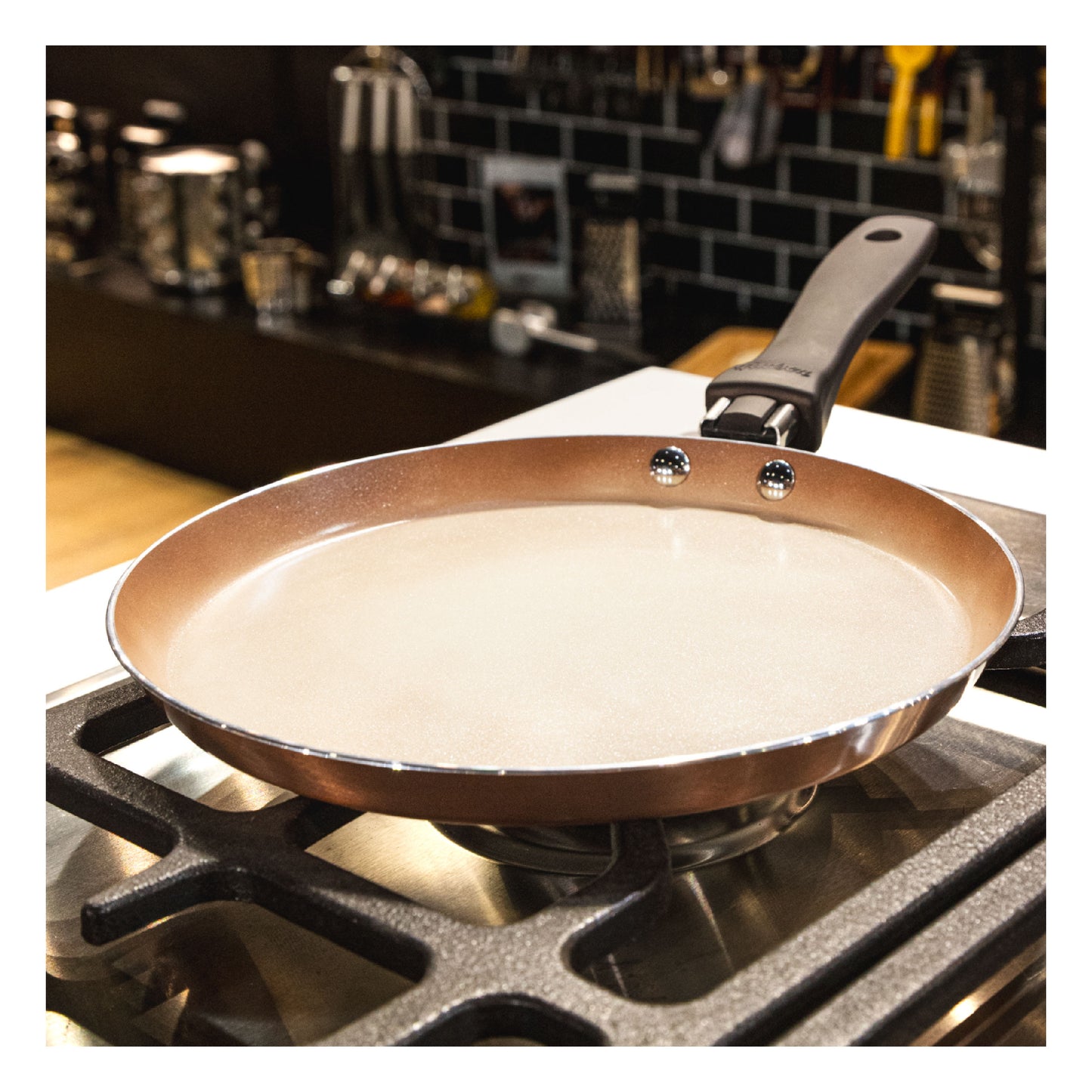 Sartén Panquequera Antiadherente Cerámico 22cm Aluminio