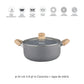 Olla Cacerola Hudson 24 cm Aluminio Forjado Antiadherente