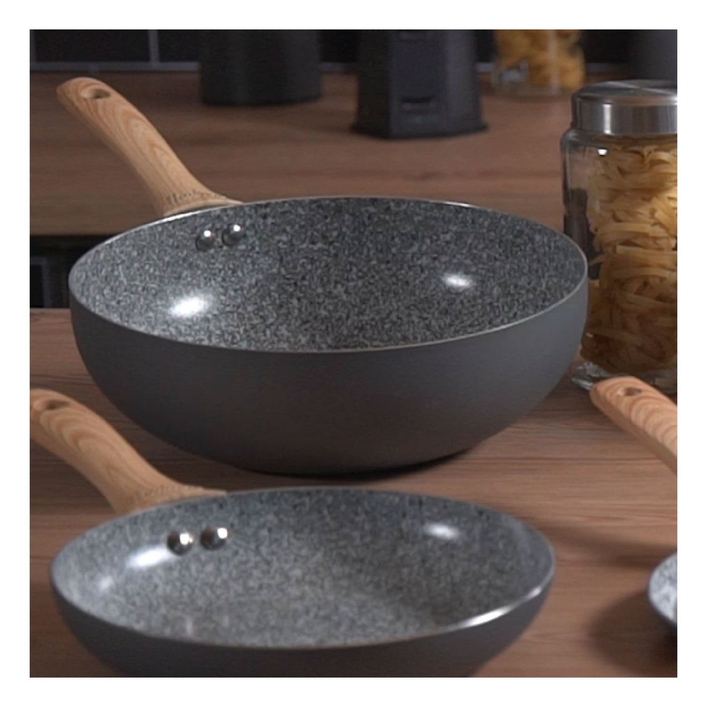 Wok Hudson 28 Cm Aluminio Forjado Antiadherente