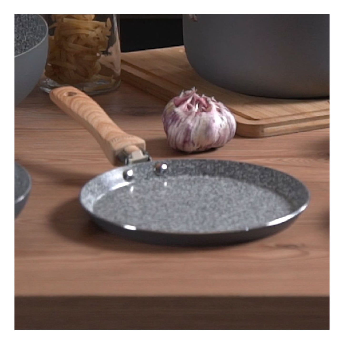 Panquequera Crepera Hudson 22 Cm Antiadherente Granito