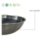 Wok Hudson  30 Cm Acero Inoxidable Con Antiadherente