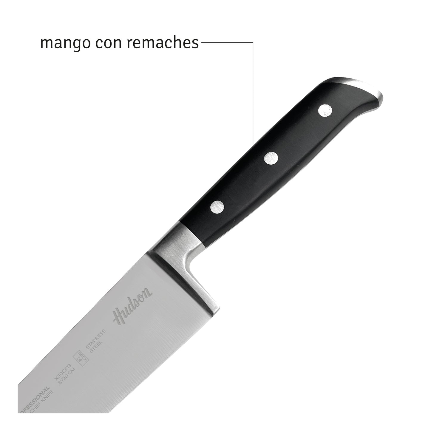 Cuchillo Hudson Chef 8 Acero Inoxidable Professional