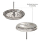 Set Cafetera Hudson Embolo 600 Ml + 2 Vasos Doble Vidrio
