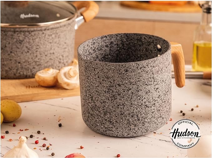 HUDSON Jarro Hervidor Aluminio 14cm Antiadherente Granito Stone