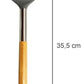 Espatula Calada Mango Madera Utensilio Cocina Hudson Hsk Color Gris
