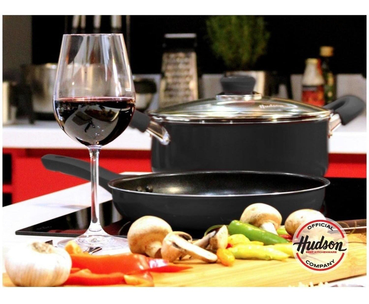 Olla Cacerola Hudson 24 Cm Aluminio Con Antiadherente