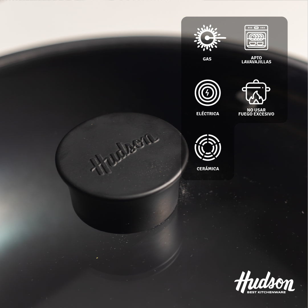 Wok Hudson 32 cm Day19 Aluminio Antiadherente